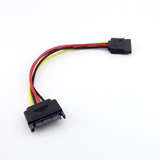 SATA 15 Pin Male Plug To 15 Pin Female Serial ATA Power Adapter Extension Cable