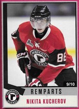 2022 Quebec Remparts 25th Anniversary NIKITA KUCHEROV #27 Silver Parallel 9/10
