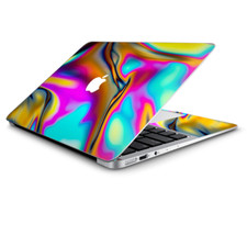 Skin Wrap for Macbook Air 11 Inch, Oil Slick Resin Iridium Glass Colors