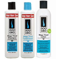 DOO GRO Mega Thick Shampoo, Conditioner, Lotion Set For Thicker, Stronger Hair