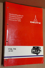 Manual de reparación de taller de motor Deutz F/AL 714 2911819 - 1979