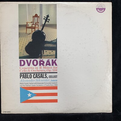 PABLO CASALS cello - DVORAK Concerto - EVEREST LPBR-6083 RARE RECALLED LP MONO!