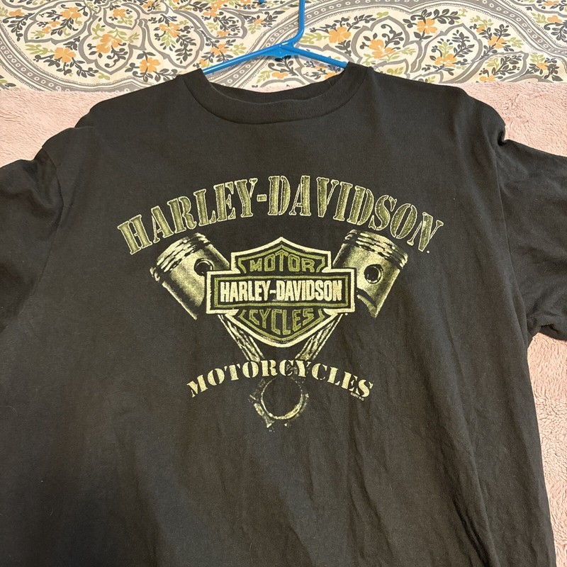Harley Davidson Shirt Mens Large Lg Nashville Tennessee Music City Motorcycle