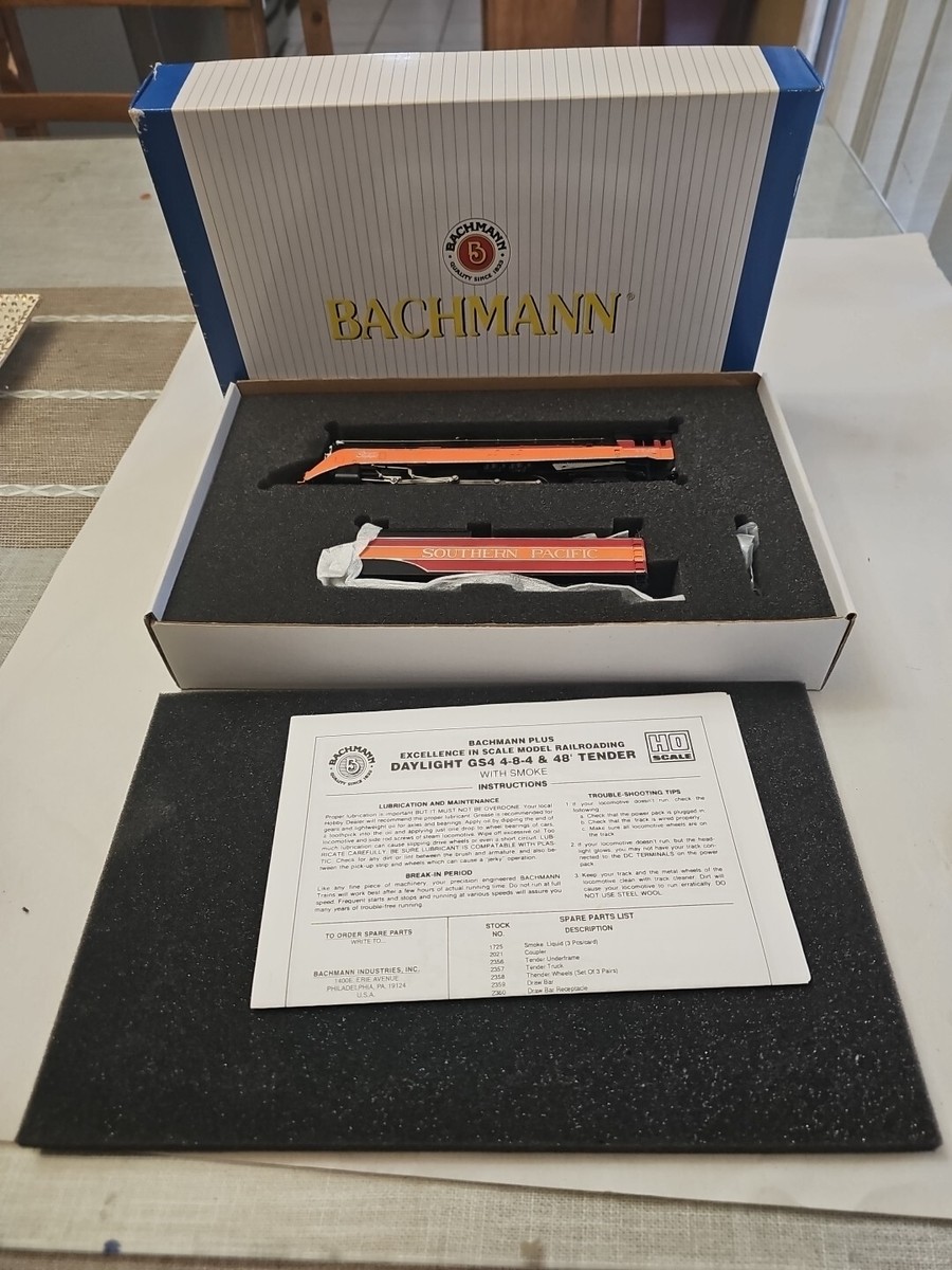 Bachmann 鉄道 Bachmann Locomotive 11302 Ho S.P. 4-8-4 HD Light & Tender