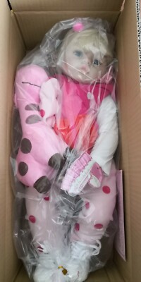 Lovely 24inch 60cm Reborn Baby Girl Doll Soft Cloth Body Real Look Princess...
