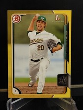 Seth Streich RC 2015 Bowman Prospects Yellow #BP96 - Oakland Athletics
