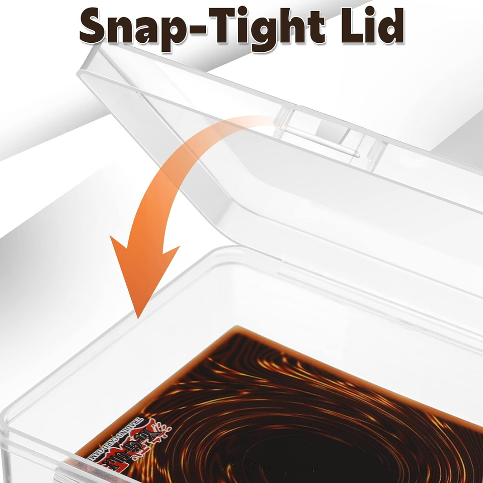 Playing Deck Card Storage Box Plastic Card Boxes Compatible with 100