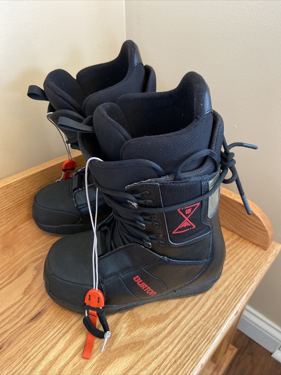 Burton Men's Moto Imprint Snowboard Boots Black Red Upper Lower