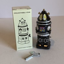 MS 274 ROBOT CHINA TIN WIND UP ROBOT Toys Black Boxed Works
