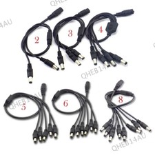 12v DC female to male Power plug Splitter cable CCTV led Strip 21H