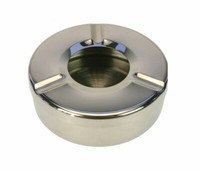 Wind-Aschenbecher 11 X 3,5 X 11 Cm Edelstahl Ascher Gastronomie Bistro Zigarette