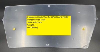 Ersatz Hauptvisier passend für JSP G-N-AF-A170-BF Avenger 7 Loch 1er Pack