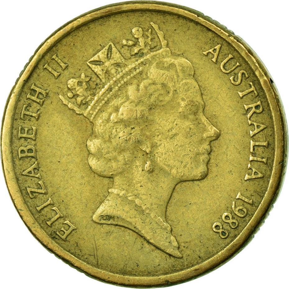 Australian Coin 2 Dollars | Elizabeth II | Aboriginal man Australian Coin 2 Dollars | Elizabeth II | Aboriginal man