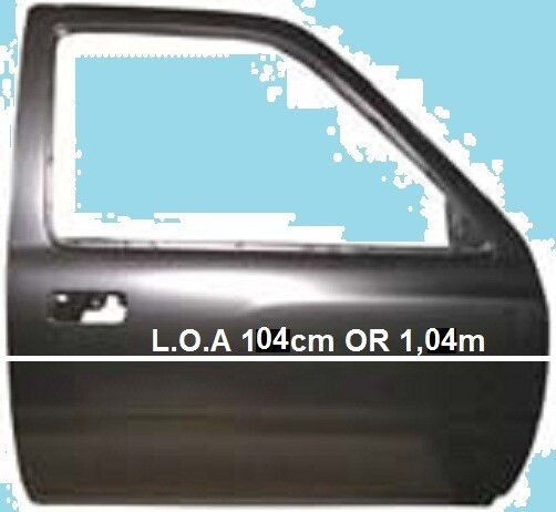 FRONT RIGHT DOOR TOYOTA HILUX LN165 KDN165 P/U UTE DOUBLE CABIN 