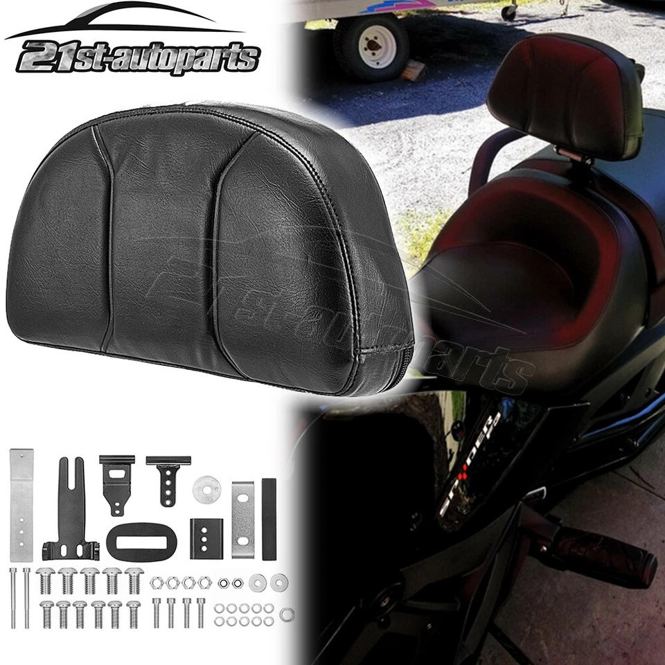 1" - 3" Adjustable Driver Backrest Pad For Can Am Spyder F3 F3-S F3-T 2015-2025 — 第 4/4 张图片