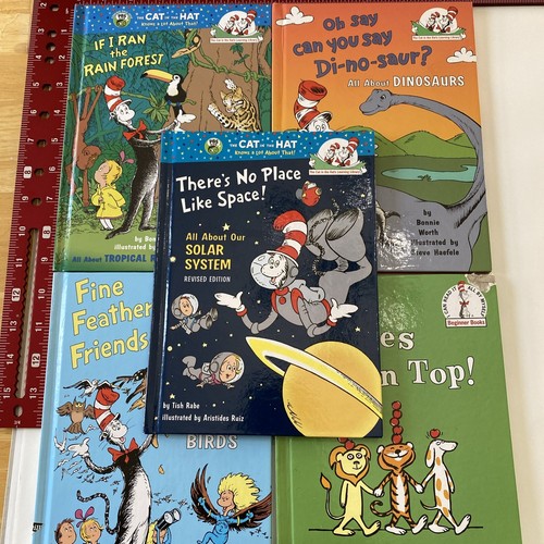 Cat In The Hat’s Learning Library Lot Of 4 An 1 Dr. Seuss Kids Early Reader Book