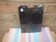 VINTAGE SOCKSHOP 10DENIER CLASSIC NYLON TIGHTS SIZE MEDIUM "HAZLENUT" ITALY