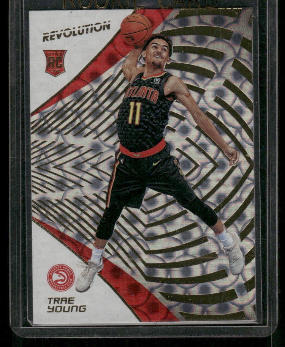 TRAE YOUNG 2018-19 Panini Revolution Groove Parallel Rookie Card #150 Hawks