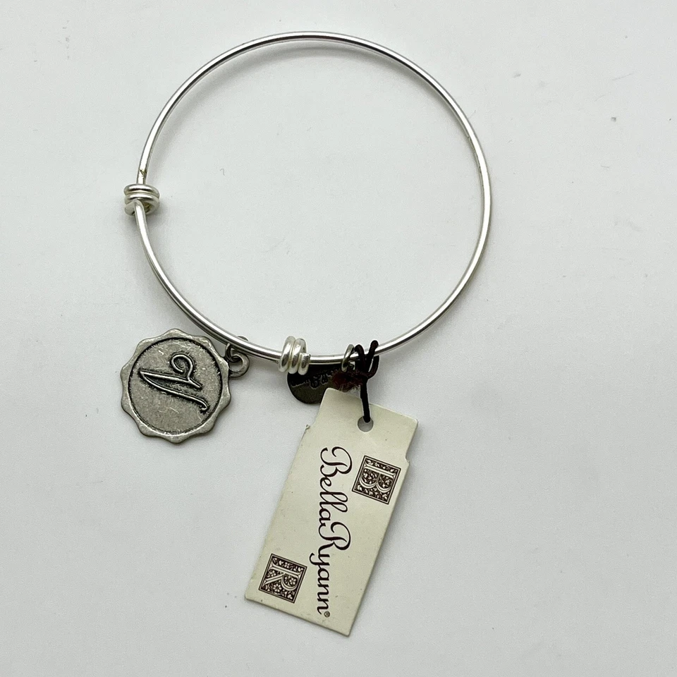 Slider Charm Bracelets Bella Ryan Lot of 3 Capricorn Initial M & V - Image 3 of 4