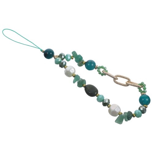 Stone Crystal Phone Charm Strap Beaded Phone Strap Phone Lanyard Wrist Strap - Zdjęcie 2 z 12