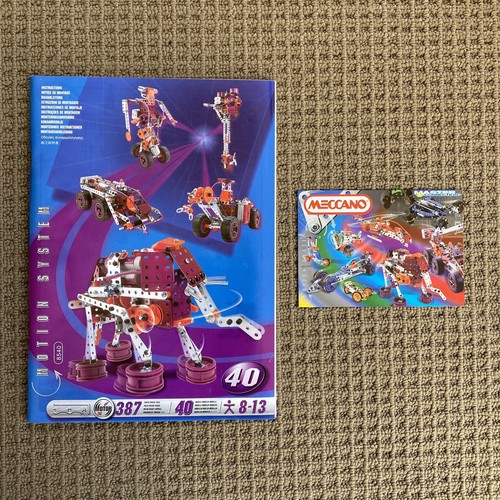 Vintage MECCANO Building Set 8540 Includes Tools Purple Carry Case Instructions - Picture 8 of 16