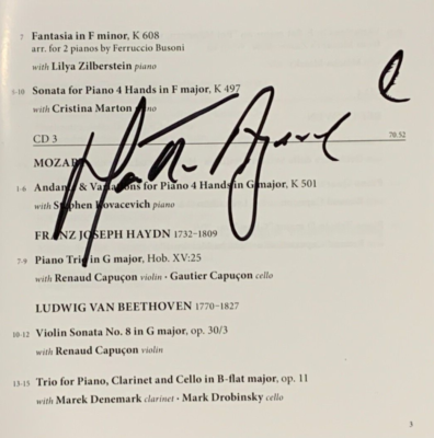 Signed MARTHA ARGERICH The Lugano Recordings Warner Classics 22 CD 