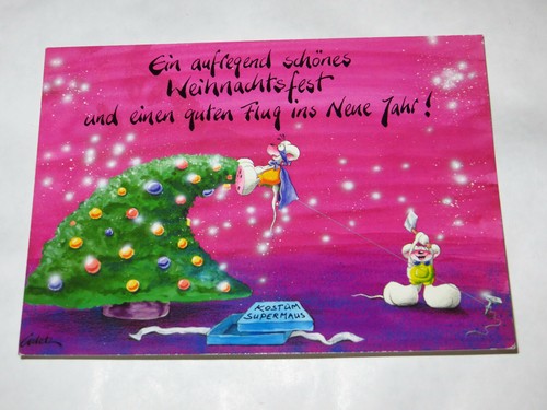 Diddl Postkarte WEIHNACHTSKARTE graue SCHLEIFE großer EAN - Picture 39 of 44