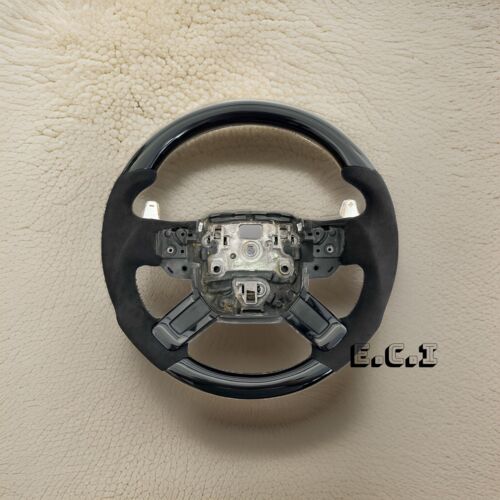 2013~22 OEM RANGE ROVER HSE L405 SV SUPERCHARGED PIANO BLACK SUDE STEERING WHEEL - Foto 1 di 7