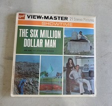 c74 VIEW-MASTER The Six Million Dollar Man 3 reels sleeves pamphlet GAF B559