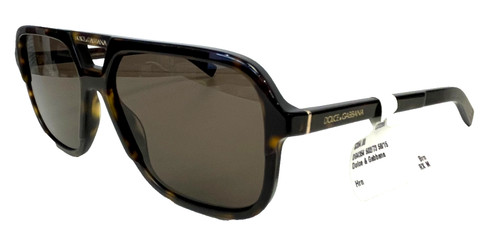 DOLCE & GABBANA DG4354 502 73 Havana Brown Gradient Brown 58 mm Men's Sunglasses