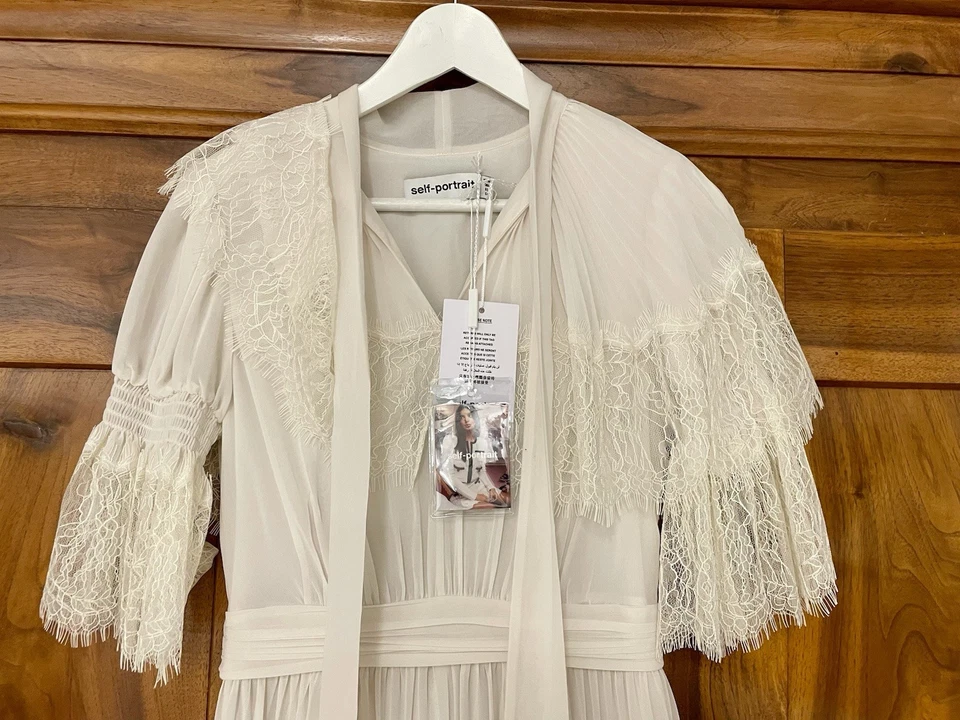 Romantic Dress by Self-Portrait, Size 36, New! - Image 4 of 4