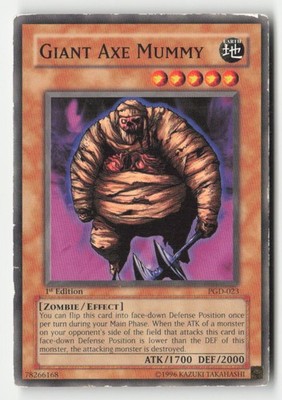 Giant Axe Mummy PGD-023 Pharaonic Guardian Yu-Gi-Oh 1st Edition HP