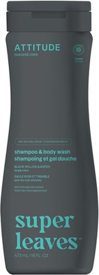 ATTITUDE 2-in-1 Haarshampoo & Duschgel Unisex Kopfhaut Anti Schuppen Flocken