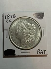 1878 CC MORGAN SILVER DOLLAR CHOICE AU/UNC TOUGH DATE CC