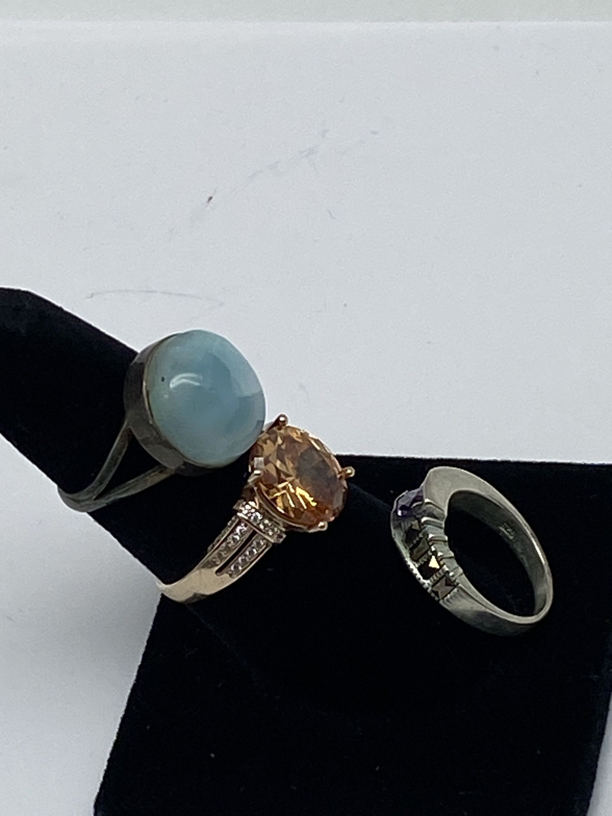 Sterling Silver Assorted Ring Bundle 3 pcs 14.0g - image 9