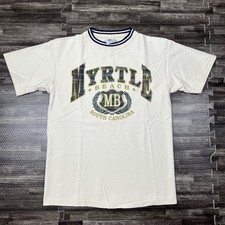 Vintage 90s Myrtle Beach Graphic Tshirt Medium USA Made VTG Unisex