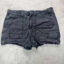 American Eagle Cargo Shorts 00 Gray Stretch