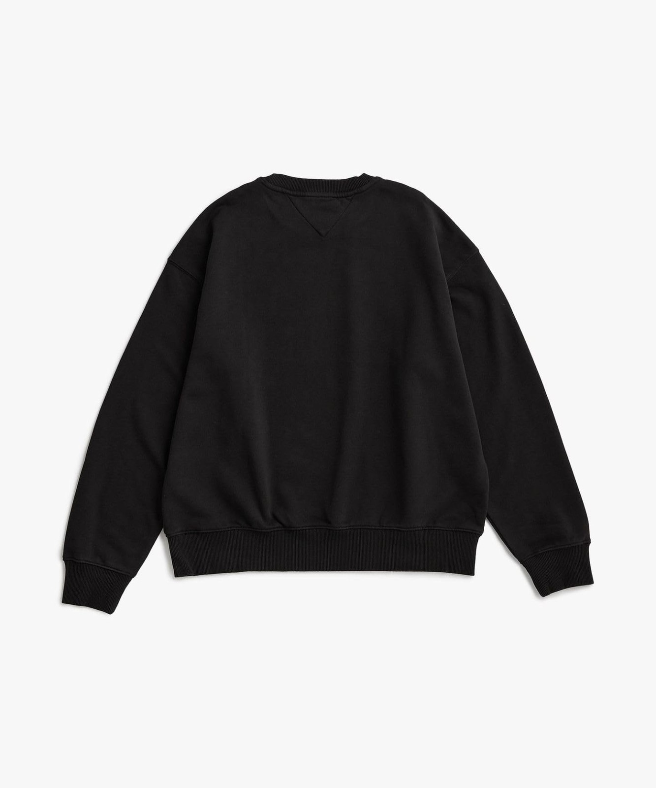 Tommy Hilfiger Relax Badge Crew Neck Sweatshirt DN00054 Small Black BDS image 9