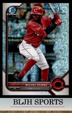 2022 Bowman #BCP-75 Michel Triana Cincinnati Reds Mojo RC (1B5)