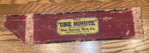 One Minute Washing Machine Company Newton Iowa Wooden Plank Crate Maytag