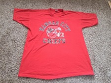 Vintage 1980's Champion NFL Kansas City Chiefs T-Shirt Size XL Made In USA