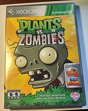 XBOX 360 : PLANTS VS ZOMBIES PH BONUS GAMES   Complete w/Manual Spine Damage