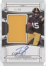 2022 Panini National Treasures Collegiate 1/99 Tyler Goodson #61 Auto 9r9