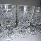 Set of 14 Vintage Indiana Glass Whitehall Clear Diamond Point Goblets — photo 4
