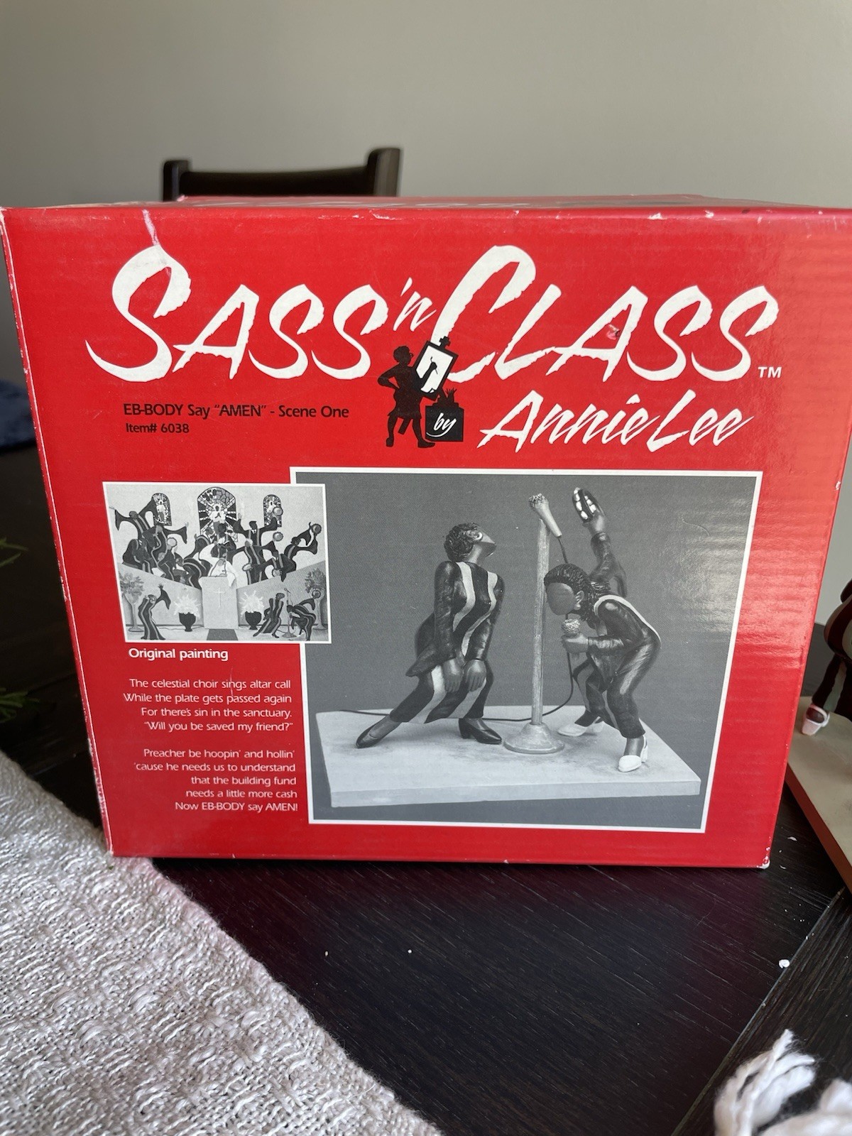 Sass 'n Class by Annie Lee Choir Painted Figurine Scene One “Amen” #6038 thumbnail 4