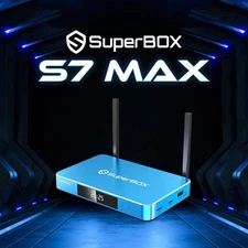 SuperBox S7 MAX Android 12 TV Box 4+64GB WiFi Media StreamerAdvance Voice Commad