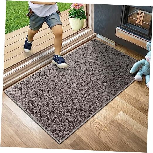 Door Mat, Front Doormats, Non-Slip Entryway Mats Resist Dirt, Washable Low