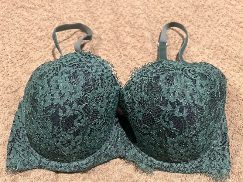 Victoria’s Secret Dream Angels Bra 34DDD 34 DDD Lined Demi Green New NWOT Sexy