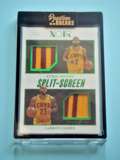 2024/25 Panini NOIR Lebron James/Kyrie Irving Split-Screen Dual Patch Green #1/5