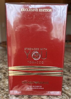 Stronger With You Tobacco by Emporio Armani 3.4oz  / 100ml NEW IN BOX BNIB